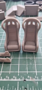 Asiento 1/18 Cobra Evolution STD Rally para Otto Suntstar tamaño IXO para MCG RS2000 - Imagen 1 de 10