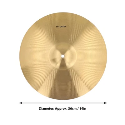 Crash Cymbal Crisp Sound Brass Jazz Drum Cymbal For Professional Music - Imagem 1 de 4