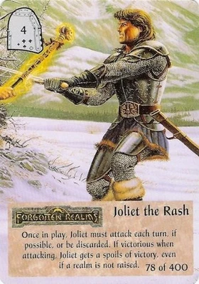 Joliet the Rash 78/440 - 3rd Edition Spellfire CCG TSR, Inc. 1995 - Immagine 1 di 4