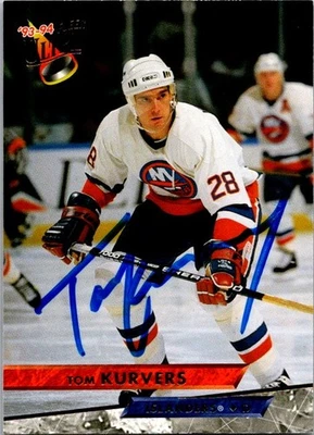 Tom Kurvers 1993-94 Ultra #368 Auto Hand Signed - Image 1 of 2
