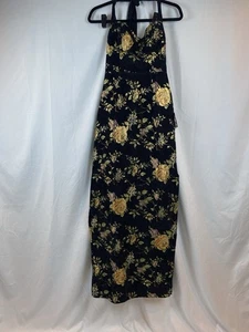 Neu Lulus Pemberley schwarzes Jacquard-Maxikleid zum Schnüren Damengröße Medium " - Bild 1 von 13