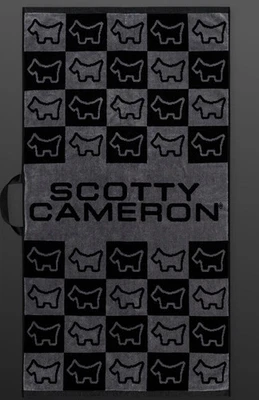 Toalha quadriculada Scotty Cameron Scotty Dog - Preto/cinza - Imagem 1 de 4