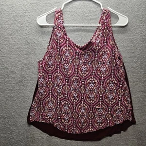 Gilligan & O'Malley Women's Sz XL Floral Soft Sleeveless Sleepwear Blouse - Picture 1 of 9