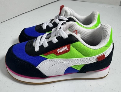 Tênis de corrida Puma unissex infantil 9C Future Rider Play 374679-01 multicolorido - Imagem 1 de 4