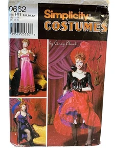 Simplicity 0662 9899 Misses Costume Dress Sewing Pattern Sizes 6-12 Uncut FF - Picture 1 of 2