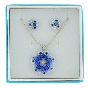 Juego de Collares y Pendientes de Vidrio GlassOfVenice Murano Millefiori - Redondos - Imagen 1 de 6