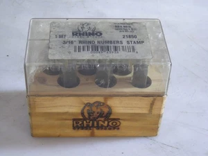 C.H. Hanson 21850 3/16 po Lot de timbres à chiffres rhinocéros - Photo 1/2