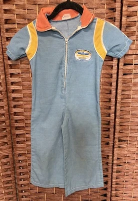 Mono de Piloto Juvenil Vintage de los 60's Doe-Spun Airline Overoles Retro Talla 3 Foto 1 de 4