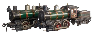 Early version 1900-1905 Bing #210 2 variations of a Clockwork Locomotive - Image 1 of 4