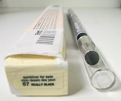 Clinique Quickliner For Eyes Really Black #07 .01oz New In Box - Image 1 of 2