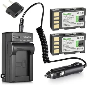 Kastar BN-VF808 Battery (2-Pack) and Charger Kit for JVC BN-VF808, BN-VF808U, - Picture 1 of 5