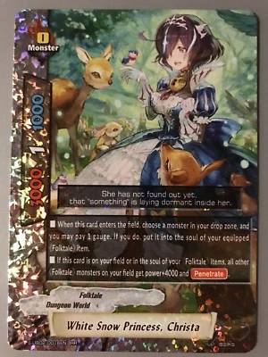 FUTURE CARD BUDDYFIGHT WHITE SNOW PRINCESS CHRISTA S-UB02/0016EN RR - image 1 of 4
