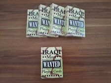 Iraqi Most Wanted Playing Cards Limited USA Spielkarten Sammlerstück 