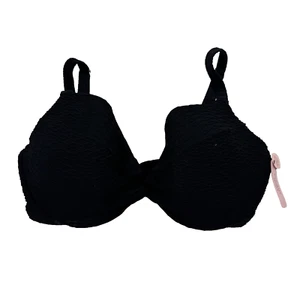 Top de natación Victoria's Secret para mujer negro con almohadilla push-up extraíble 36DD NUEVO CON ETIQUETAS - Imagen 1 de 4