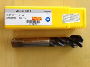 Sandvik Coromant 6162471 Corotap 300 P EX13PM27x1.5 Cutting Spiral Flute Tap,6HX - Picture 1 of 5