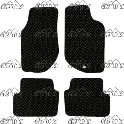 FITS VOLVO 940/ 960 MANUAL 1990 TO 1998 TAILORED BLACK RUBBER CAR FLOOR MATS SET — 第 1/4 张图片