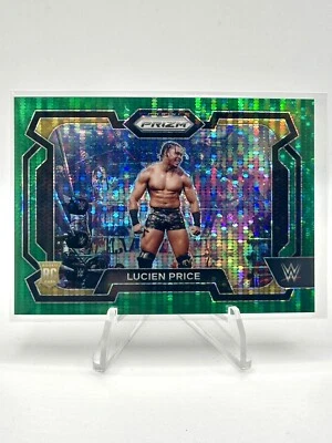 2024 Panini Prizm WWE Lucien Price Green Pulsar Parallel #24/25 NXT #43 - Image 1 of 3