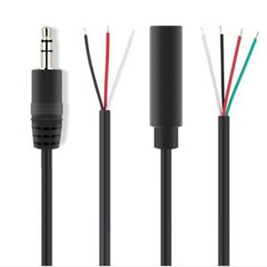 3.5MM Stereo Audio Extension Cable Male Female 3 Pin 4 Core Aux Single Head Line