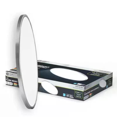 Panel de techo ovalado níquel LED comercial Elec 32" 5 colores temperatura 39B Foto 1 de 4