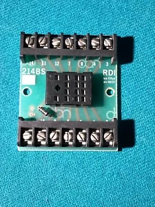 RDI relay socket board, 14 pins for 4PDT, fits 3" Snap-Track - Picture 1 of 2