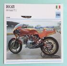 1981 DUCATI 600 PANTAH TT 2 Motorcycle Collection Sheet Atlas Images Photo