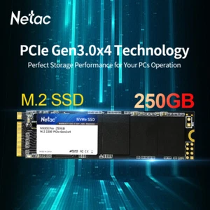 Netac Internal SSD 250GB Solid State Drive M.2 2280 NVMe PCIe Gen3x4 Up 1800MBps - Afbeelding 1 van 11
