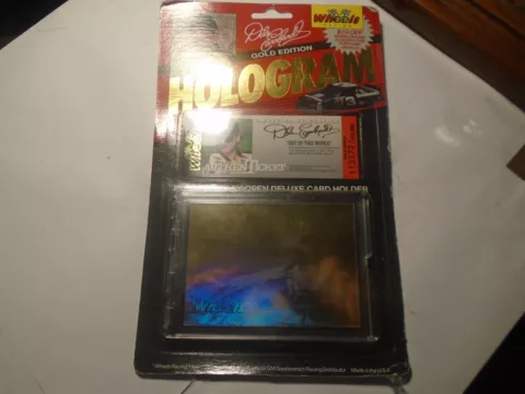 WHEELS RACING CLUB #3 DALE EARNHARDT,GOLD EDITION HOLOGRAM CARD, W/TICKET & CASE Cover