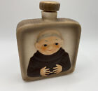 Vintage W.Goebel  Porcelain 1957 Hip Flask  with Monk Picture W. Germany