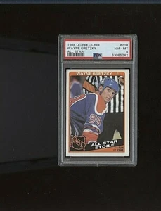O Pee Chee Wayne Gretzky Edmonton Oilers 1984-85 como #208 🚀⚾️ PSA grado 8 - Imagen 1 de 2