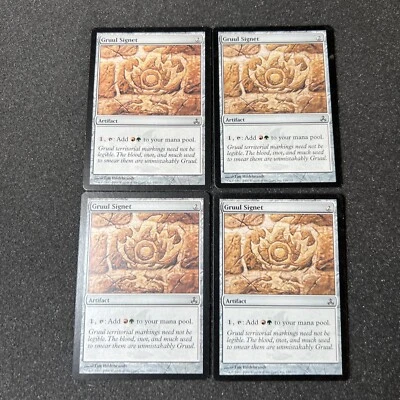 Gruul Signet Magic The Gathering Mtg Artifact Guildpact Card 4 - Image 1 of 4