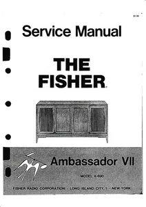 Manuale di servizio - Manuale di servizio per Fisher Ambassador VII A 690 - Foto 1 di 1