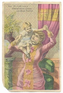 Victorian Advertising Trade Card "Dr. J.H. McLean's Strengthening Cordial and Bl - Picture 1 of 2