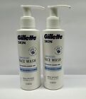 2 x Gillette Skin Men's Ultra Sensitive Face Wash, Shea Butter & Vitamin E 140ml
