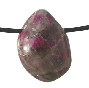 Turmalin pink in Matrix Trommelstein Anhänger gebohrt F1002 - Bild 1 von 1