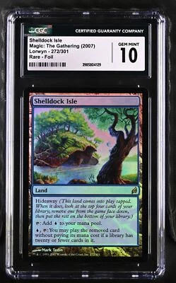 SHELLDOCK ISLE Lorwyn Foil Rare CGC 10 MTG [Nostalgium] - Image 1 of 2