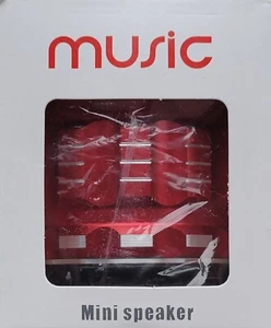 S28 MINI BLUETOOTH RECHARGEABLE WIRELESS STEREO SPEAKER AUX TF FM RED - Picture 1 of 7