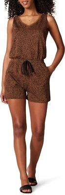 Mameluco polar Amazon Essentials Cheetah Terry talla grande Foto 1 de 4