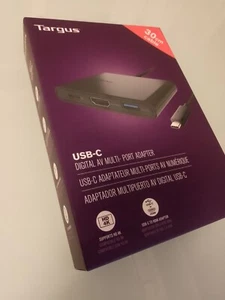 ADAPTADOR MULTIPUERTO ORIGINAL TARGUS USB-C HD 4K USB-C A HDMI ACA929 ACA929EU - Imagen 1 de 1