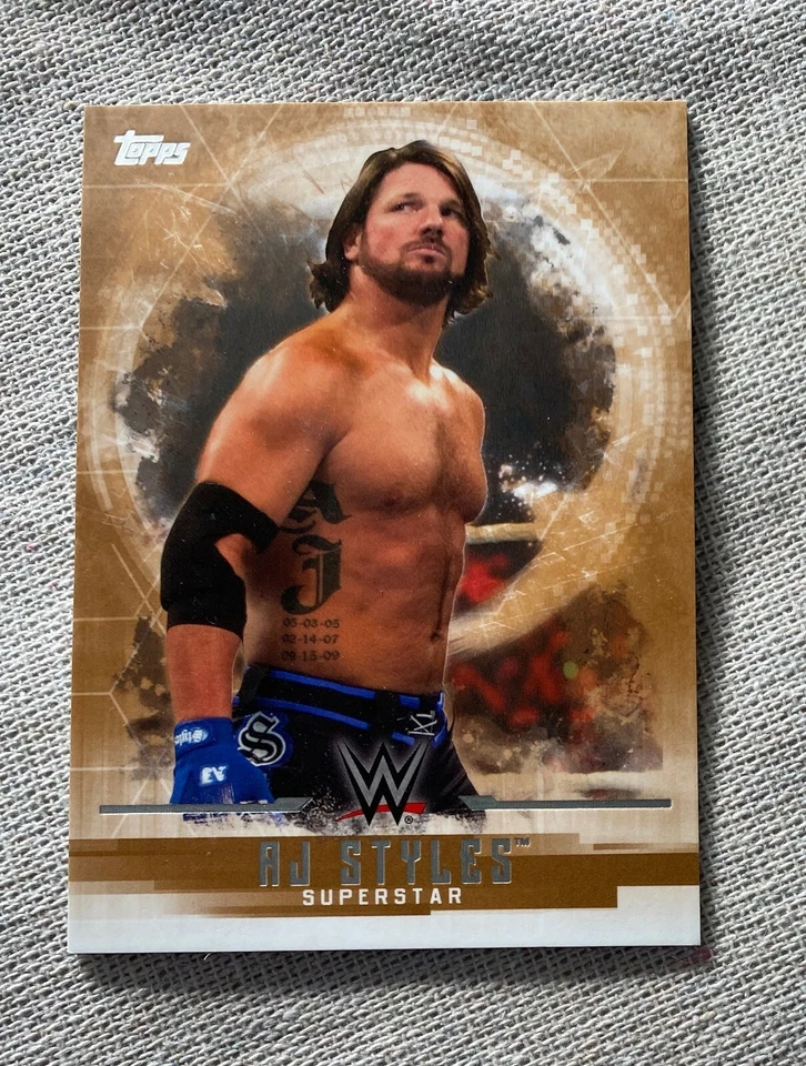 AJ STYLES /99 2017 WWE Topps Undisputed Bronze Parallel Base Card #2 - Image 1 of 2