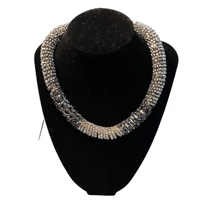 Vintage Kenneth Cole Rhinestone Collar Necklace with Signed Hang Tag NWT - Picture 1 of 7