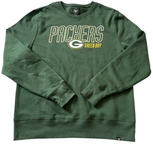 Green Bay Packers NFL Sweatshirt 47 Brand Size XL Green Long Sleeves Pullover - Picture 1 of 7