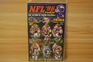 Play Football NFL 1996 Minnesota Vikings Flick Ball Sticker Vintage *NEU - Bild 1 von 4