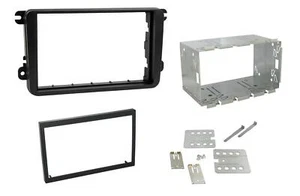 Auto Doppel DIN Blende Käfig Blende Einfassung Blende Montagesatz für VW Skoda Seat - Bild 1 von 1