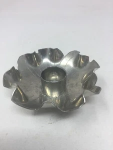 1977 Riverwood Pewter Dogwood Candle Holder Dish Dillsboro NC Artisan Made - Picture 1 of 11