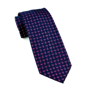 Mens Blue & FLoral 3.5" Wide Tie 9cm Necktie Traditional Geometric Fashion - Picture 1 of 3