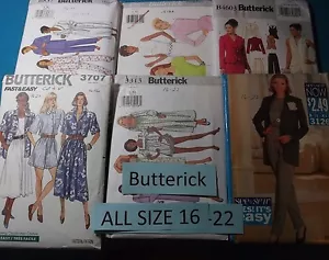 Butterick Patterns (W) ~ All Patterns are Size 16-22 * ~ * ~ * ~ * Listing 3437 - Picture 1 of 79