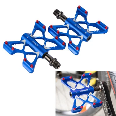 Promend MTB Road Bike Ultralight Aluminum Pedals Bicycle Flat Pedal 3 Bearings - Image 1 of 4