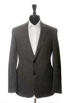 Prada Grey Herringbone Tweed Blazer 28588 - Image 1 of 4