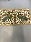 Vintage Crewel Work  wall hanging with birds   34 x 18 inches