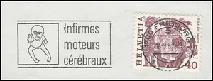 Schweiz Stempel "Infermes moteurs céébraux" (Zerebralparese) 1700 Fribourg - Picture 1 of 1